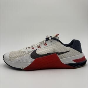 Nike Metcon 7 USA Men’s White Red Blue CZ8281-102 Olympic Weightlifting Size 13